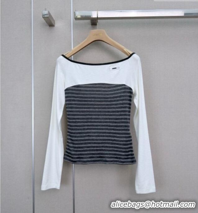Good Product Miu Miu Top CH093058 White/Grey 2026