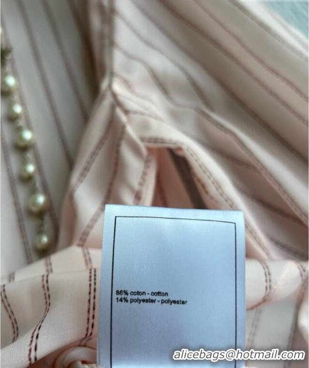 Luxury Cheap Chanel Cotton Shirt CH093056 Light Pink 2026