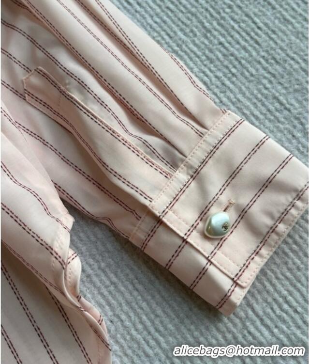 Luxury Cheap Chanel Cotton Shirt CH093056 Light Pink 2026