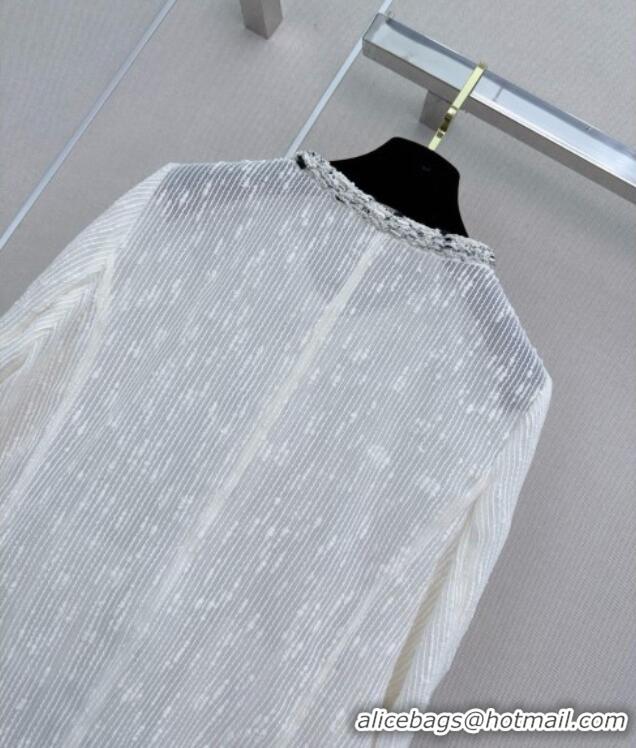 Top Grade Chanel Mesh Jacket CH100101 White 2026