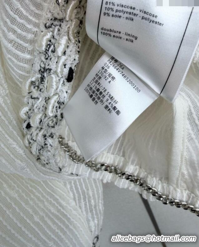 Top Grade Chanel Mesh Jacket CH100101 White 2026