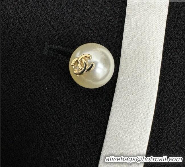 Good Looking Chanel Jacket with Belt CH100113 Black 2026