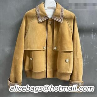 Most Popular Chanel Suede Jacket CH100118 Brown 2026