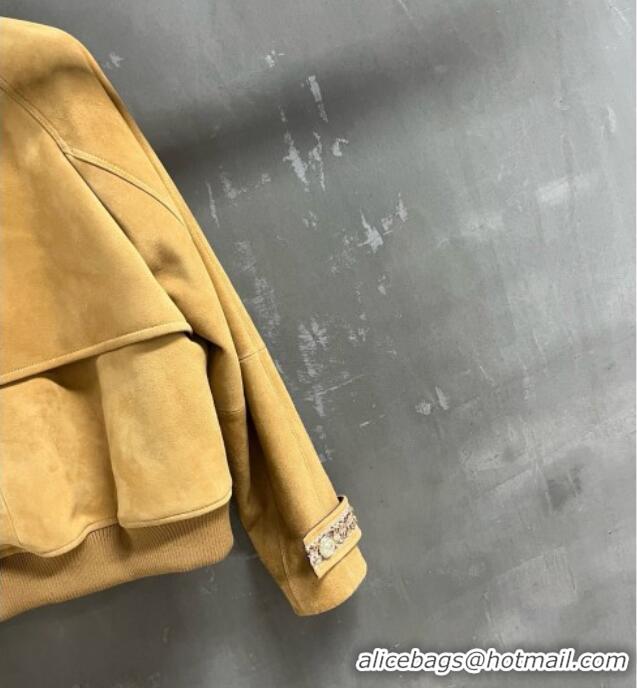 Most Popular Chanel Suede Jacket CH100118 Brown 2026