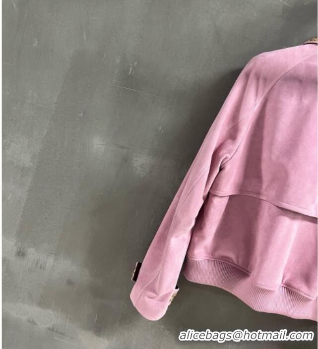 Best Price Chanel Suede Jacket CH100119 Pink 2026