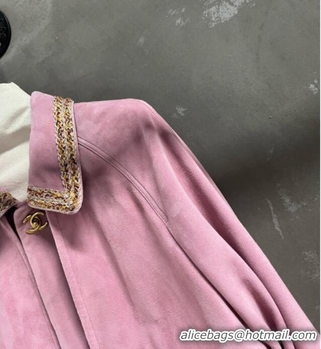 Best Price Chanel Suede Jacket CH100119 Pink 2026