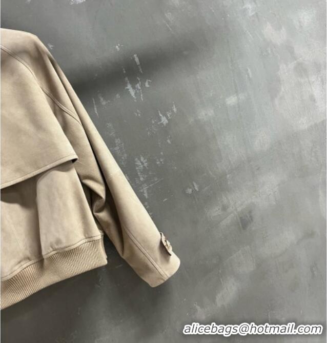 Luxury Discount Chanel Suede Jacket CH100121 Beige 2026