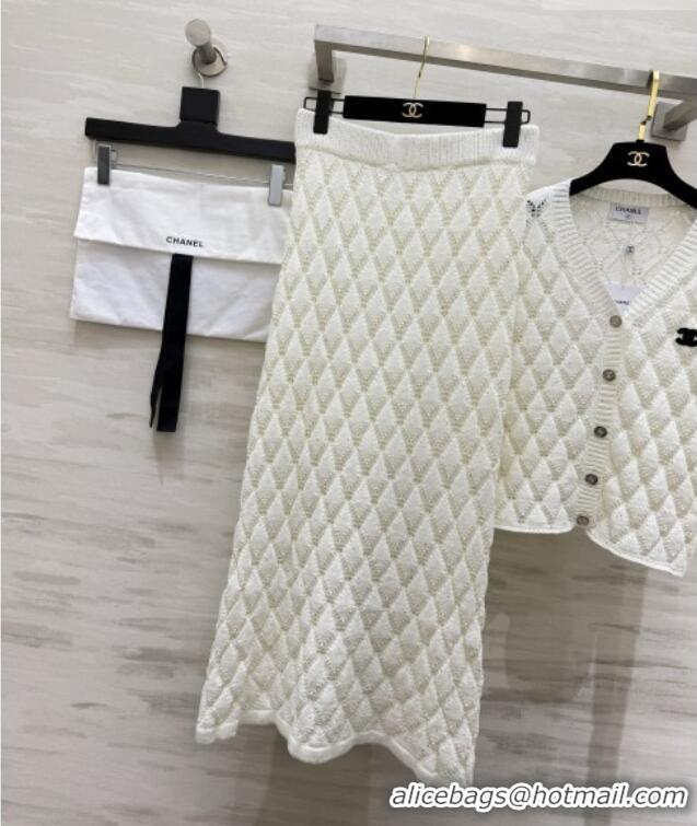 Luxury Cheap Chanel Cardigan CH100133 White 2026
