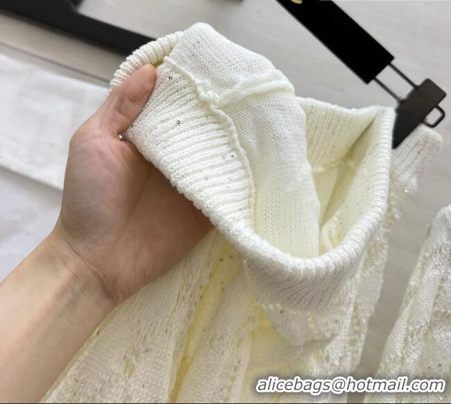 Luxury Cheap Chanel Cardigan CH100133 White 2026
