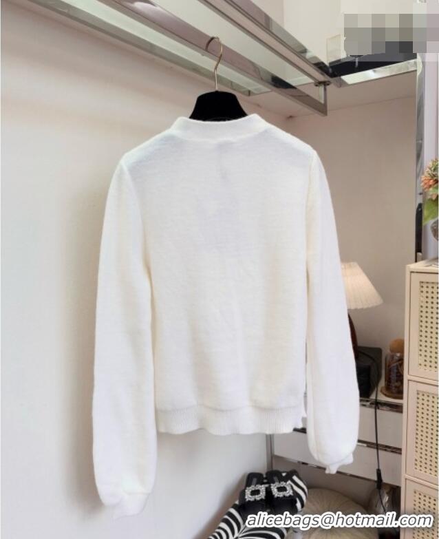 Luxury Discount Chanel Wool Cardigan and Vest CH100607 White 2026