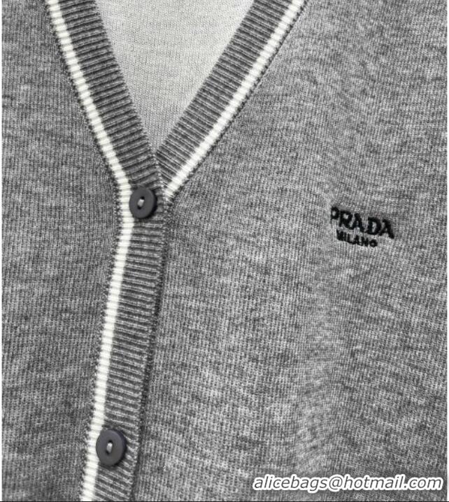 ​Buy Promotional Prada Knit Sweater P100102 Grey 2026