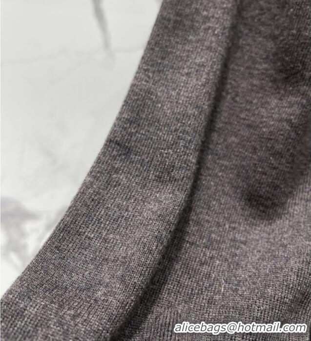 Top Grade Prada Knit Sweater P100103 Dark Grey 2026