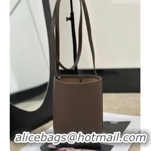 Big Discount The Row N/S Park Crossbody Bag in Bonaudo Grained Leather 8859 Smoked Taupe 2026