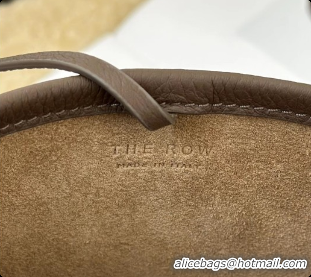 Big Discount The Row N/S Park Crossbody Bag in Bonaudo Grained Leather 8859 Smoked Taupe 2026