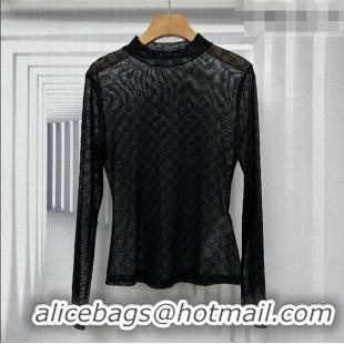 New Design Gucci GG Mesh Top G100117 Black 2026