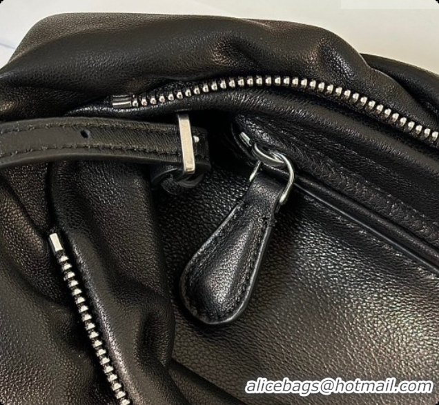 Promotional The Row Large Bourse Shoulder Bag in Nappa Leather 8833 Black 2026