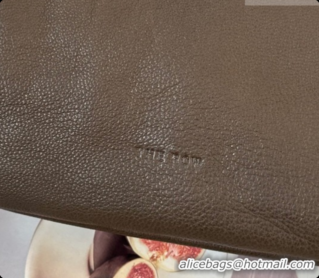 Best Price The Row Large Bourse Shoulder Bag in Nappa Leather 8833 Dark Brown 2026
