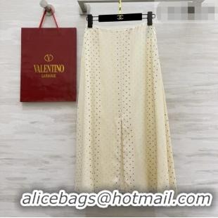 Good Quality Valentino Silk Skirt V100127 Beige 2026