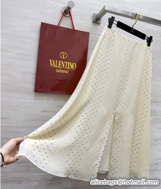 Good Quality Valentino Silk Skirt V100127 Beige 2026