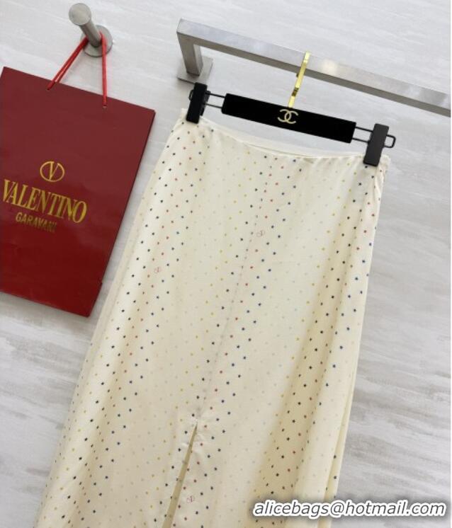 Good Quality Valentino Silk Skirt V100127 Beige 2026