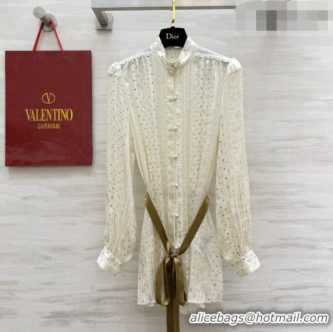 Particularly Recommended Valentino Silk Shirt V100128 Beige 2026