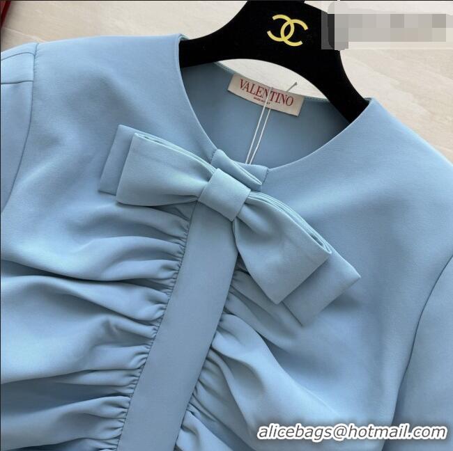 Best Price Discount Valentino Bow Top V100129 Blue 2026