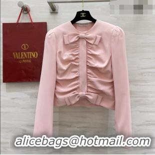 Grade Quality Valentino Bow Top V100125 Pink 2026