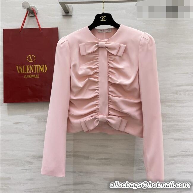 Grade Quality Valentino Bow Top V100125 Pink 2026