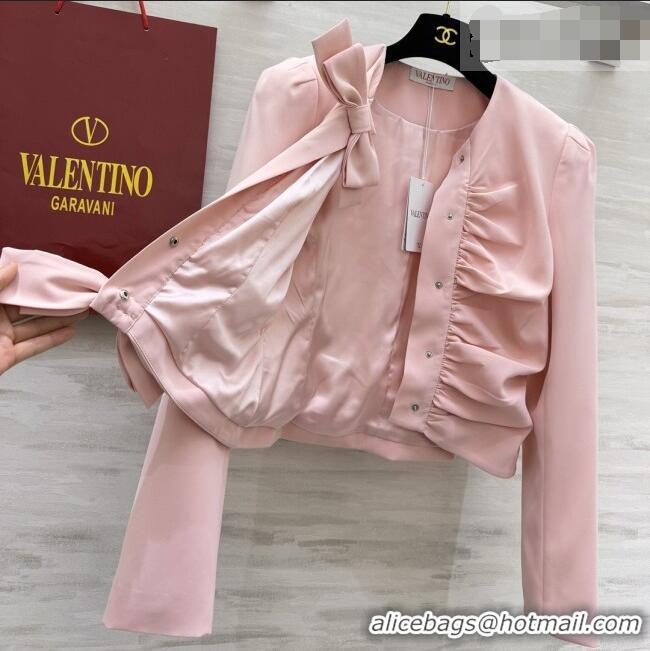 Grade Quality Valentino Bow Top V100125 Pink 2026
