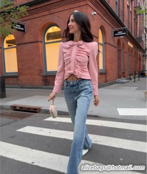 Grade Quality Valentino Bow Top V100125 Pink 2026