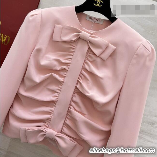 Grade Quality Valentino Bow Top V100125 Pink 2026