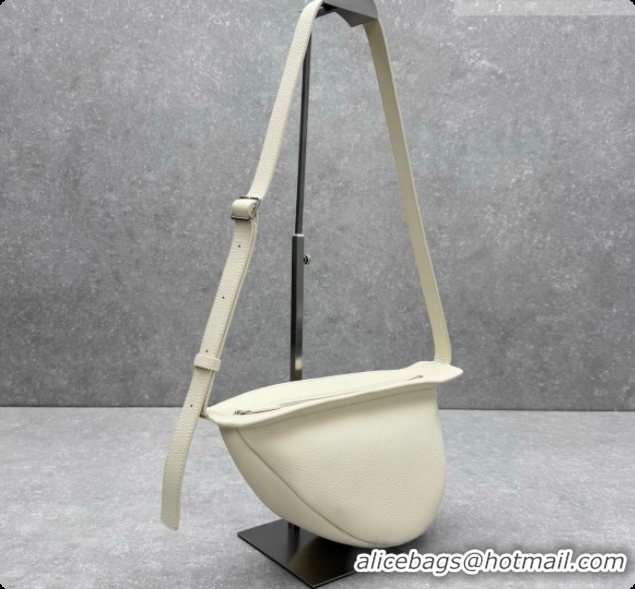 Cheaps The Row Banana Crossbody Bag in Grained Leather 1871 White 2026