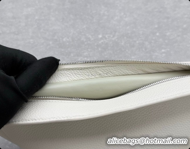 Cheaps The Row Banana Crossbody Bag in Grained Leather 1871 White 2026
