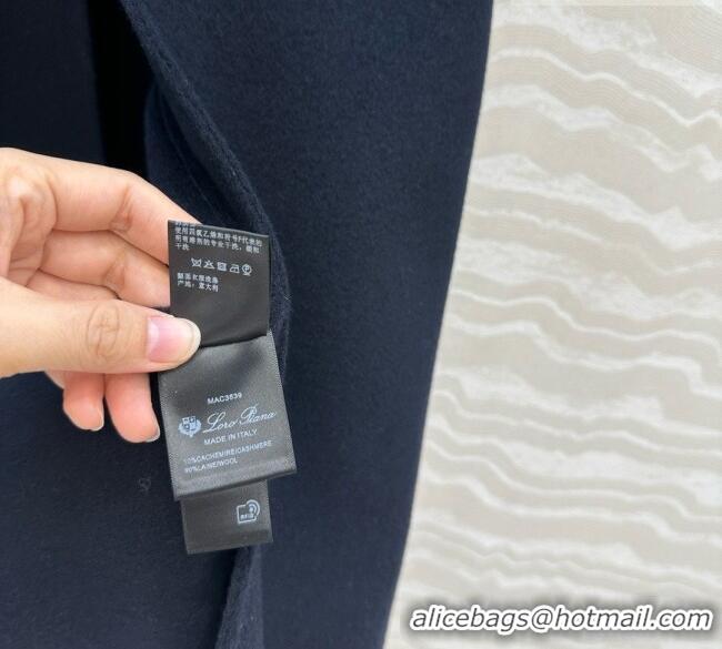 Grade Quality Loro Piana Cashmere Cape Coat LP100140 Blue 2026