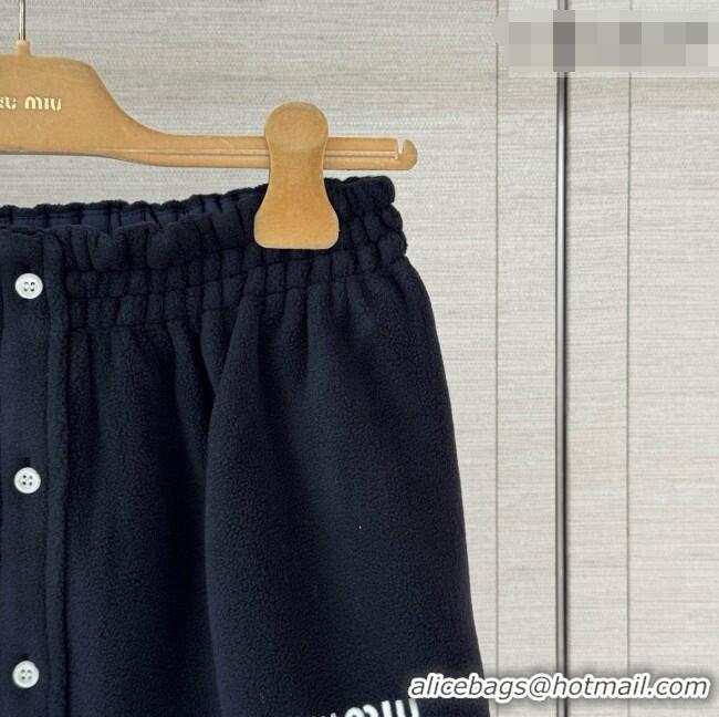 Shop Cheap Miu Miu Fleece Skirt M100144 Blue 2026