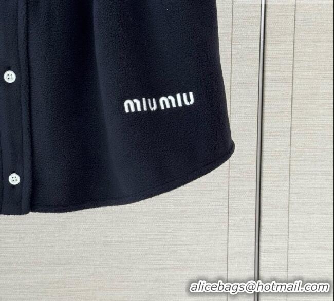 Shop Cheap Miu Miu Fleece Skirt M100144 Blue 2026