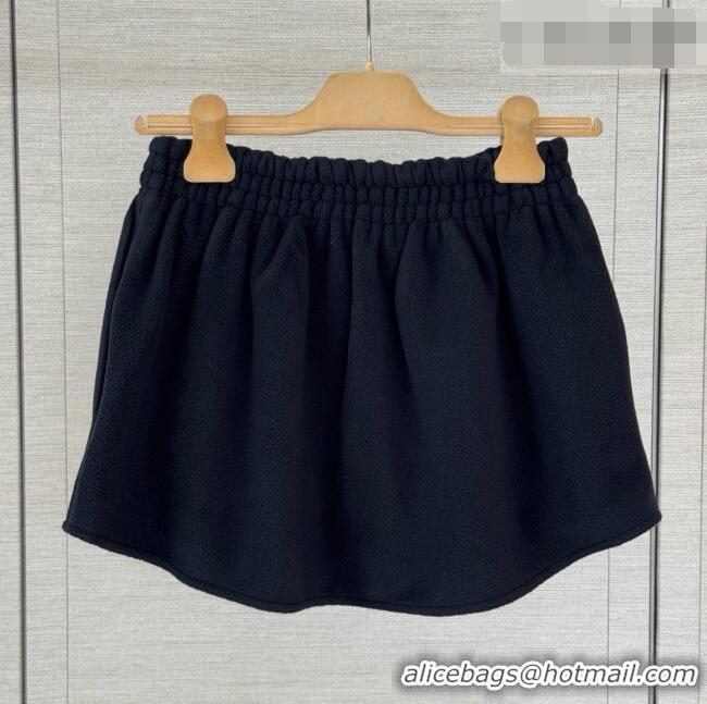 Shop Cheap Miu Miu Fleece Skirt M100144 Blue 2026