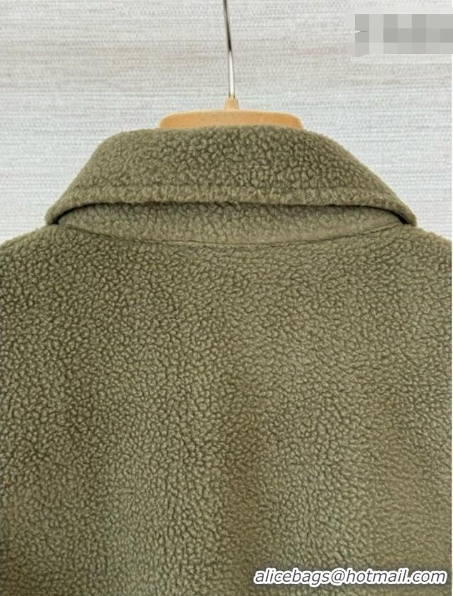 ​Fashion Discount Miu Miu Fleece Dress M100145 Green 2026