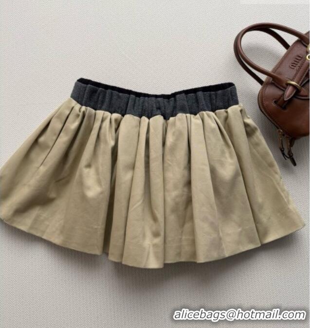 ​Top Design Miu Miu Skirt M100608 Khaki 2026