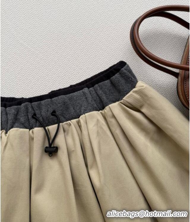 ​Top Design Miu Miu Skirt M100608 Khaki 2026