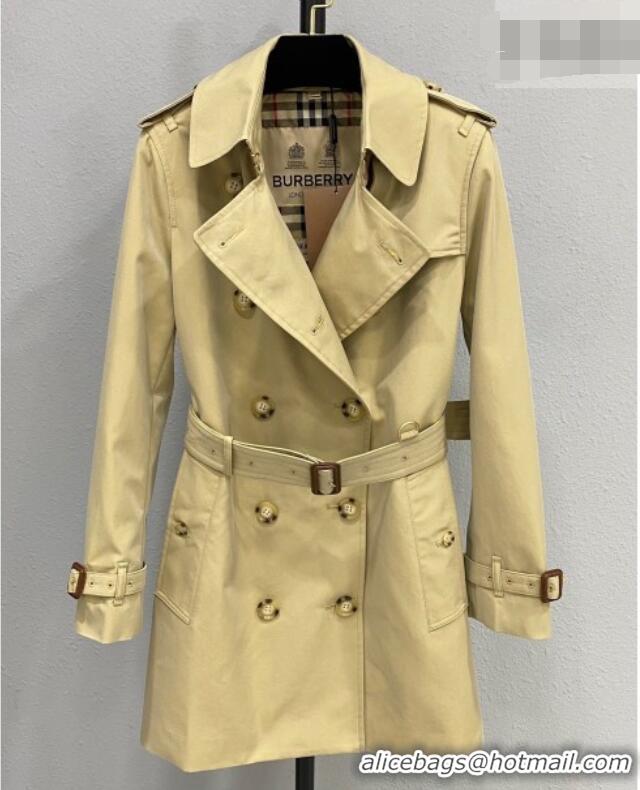 Reasonable Price Discount Burberry Trench Coat B100622 Khaki 2026
