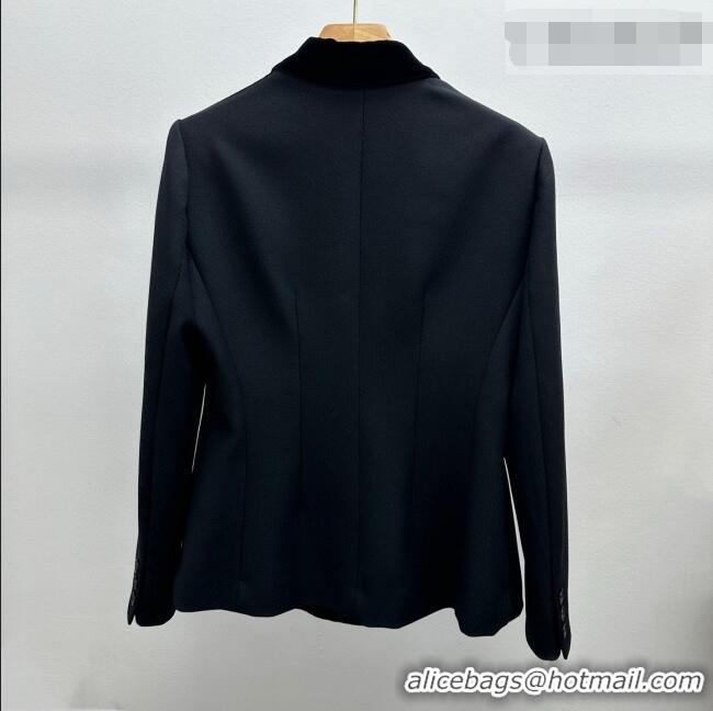 Fashion Discount Dior Velvet Jacket CH100115 Black 2026