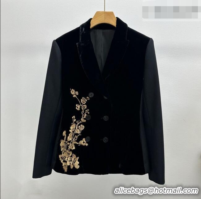 Fashion Discount Dior Velvet Jacket CH100115 Black 2026