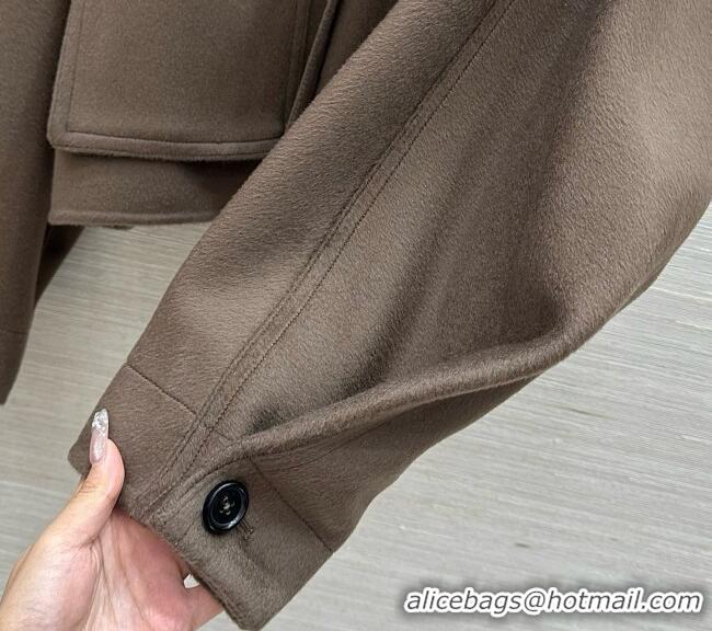 Buy New Cheap Bottega Veneta Wool and Cashmere Coat BV100616 Brown 2026
