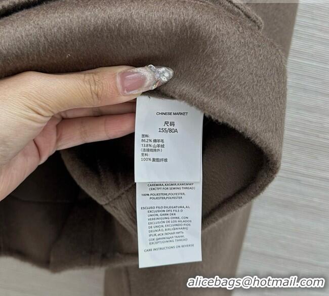 Buy New Cheap Bottega Veneta Wool and Cashmere Coat BV100616 Brown 2026