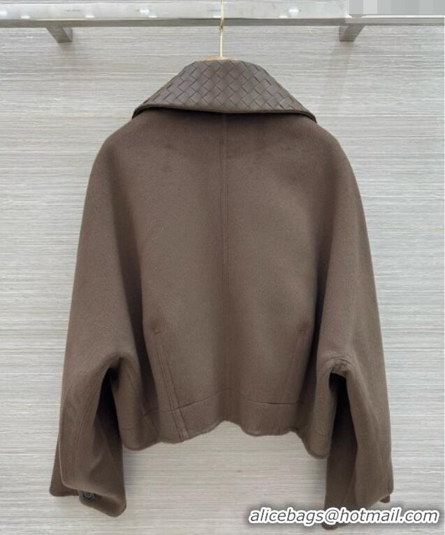 Buy New Cheap Bottega Veneta Wool and Cashmere Coat BV100616 Brown 2026