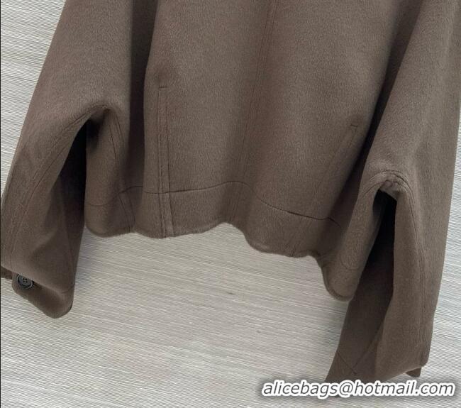Buy New Cheap Bottega Veneta Wool and Cashmere Coat BV100616 Brown 2026