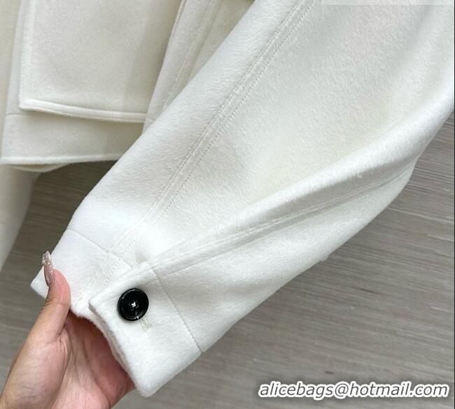 Grade Design Bottega Veneta Wool and Cashmere Coat BV100618 White 2026