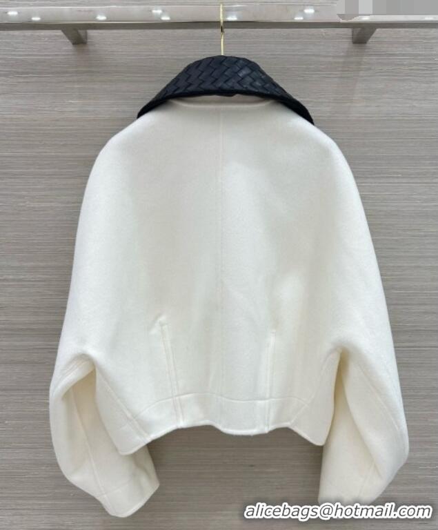 Grade Design Bottega Veneta Wool and Cashmere Coat BV100618 White 2026