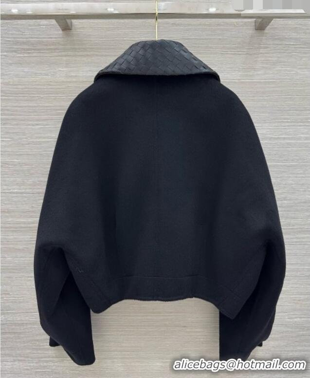 Good Looking Bottega Veneta Wool and Cashmere Coat BV100619 Black 2026